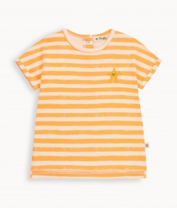 Orange Stripe Shorts & T-shirt Set