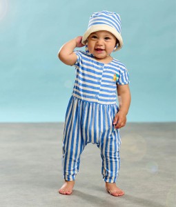 Cabin - Blue Stripe Jumpsuit