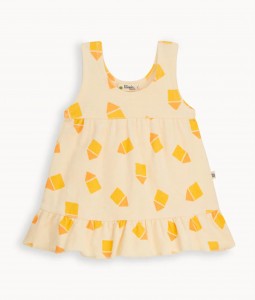 Yellow Beach Hut Towelling Sun Dress