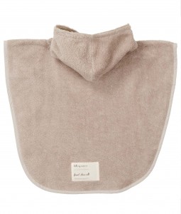 Bath poncho Dijon organic - Clay