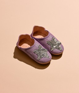Lavender Glitter Silver Star