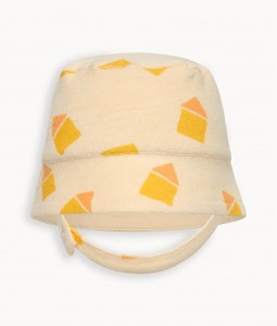 Yellow Beach Hut Towelling Sun Hat