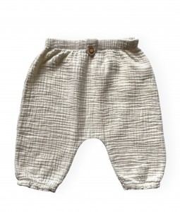 T A K I - muslin trousers - Clay