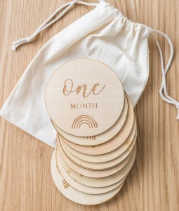 Wooden Milestone Discs - Monthly