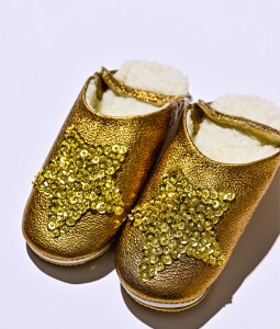 Sheep Bronze Glitter Gold Star