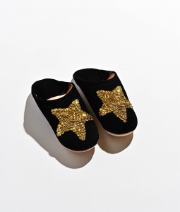 Black Gold Star Slipper