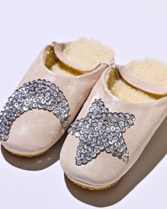 Sheep Nude Glitter Silver Star & Moon