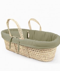 Moses Basket Linen Set - Olive