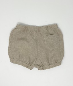 Linen Sleeveless Top & Beige Shorts