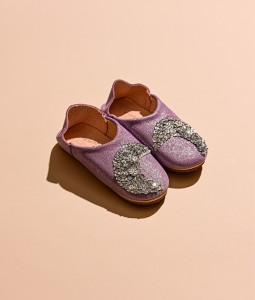 Lavender Glitter Silver Moon
