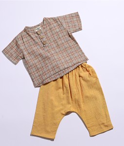 Brown Checkered 2Pc
