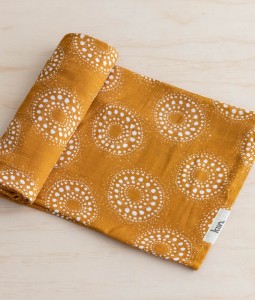 Organic Cotton + Bamboo Muslin Swaddle - HAZEL