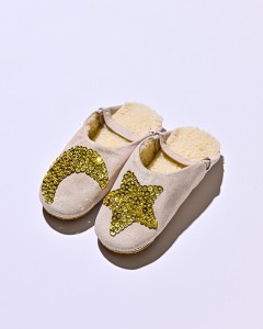 Sheep Nude Glitter Gold Star & Moon