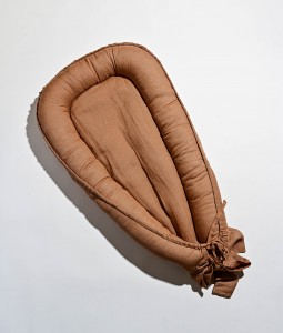 Linen Baby Cocoon - Mocca