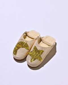 Sparkle Glitter Gold Star & Moon