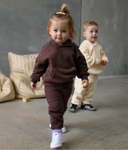 Quinn Hoodie Tracksuit - Cocoa/Latte