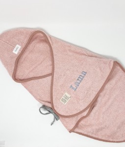 Wrap towel Dijon organic - Shadow Pink